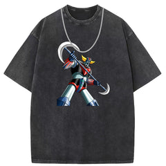 Men T Shirts Pure cotton round neck short-sleeved T-shirt women's washed and old