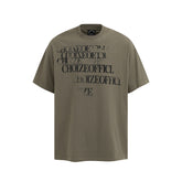 Camisas Vintage Hombre Vintage Washed Old Short Sleeve T-Shirt