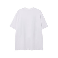 Camisas Vintage Hombre Vintage Washed Old Printed Short Sleeve T-Shirt