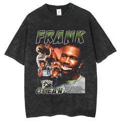 Men T Shirts Hip Hop Vintage Short Sleeve Rapper T-Shirt Street