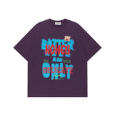 Ellie Seattle Shirt Vintage Graffiti Letter Short Sleeve T-Shirt oversize