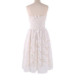 Mariah Carey Dress Holiday Dinner Bandeau Dress Sexy Lace Evening Dress