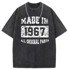 Men T Shirts Retro vintage cotton short-sleeved T-shirt couple