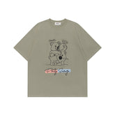 Ellie Seattle Shirt Loose Crew Neck Short Sleeve T-Shirt