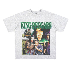 Film Star T Shirt Stephen Chow Short Sleeve American Retro Loose T-shirt