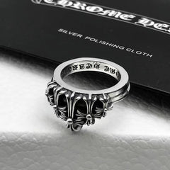 Chrome Heart Ring Crown Ring