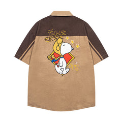 Ellie Seattle Shirt Lapel Cartoon Short Sleeve Shirt