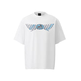 80s Casual Classics Shirts Motorcycle Print Loose Crew Neck Short Sleeve T-Shirt