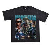 Film Star T Shirt Movie Terminator Poster Print Personalized Cotton Short Sleeve Loose round Neck T-shirt