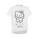 80s Casual Classics Shirts Vintage Kt Pussy Short Sleeve Loose Top