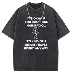 Men T Shirts Cotton printed short-sleeved T-shirt washed and old