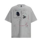 Ellie Seattle Shirt Represents Abstract Avatar Art Print Short Sleeve Casual Loose T-Shirt