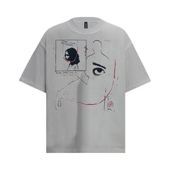 Ellie Seattle Shirt Represents Abstract Avatar Art Print Short Sleeve Casual Loose T-Shirt