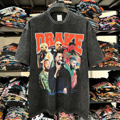 Drake T Shirts Hip Hop Drake Print Short Sleeve