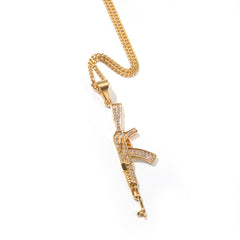 Jewelry Hip Hop Gun Bow Arrow Axe Pendant Armament