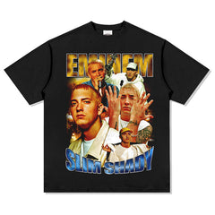 Detroit Eminem T Shirt Eminem Printed Hip Hop Heavy Cotton T Shirt