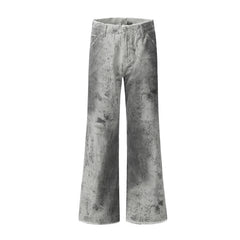 American Mens Jeans Retro Tie-Dyed Jeans