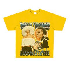 Film Star T Shirt Loose Heavy Retro Street T-shirt Men and Women