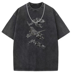 Men T Shirts Short Sleeve T-Shirt Men's Harajuku Vintage Anime