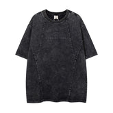 80s Casual Classics Shirts Vintage Washed Short Sleeve T-Shirt Loose Casual Hip Hop