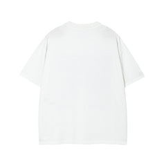 Camisas Vintage Hombre Short Sleeve T-Shirt Loose Graffiti Print Top