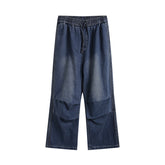 American Mens Jeans Washed Old Embroidered Jeans