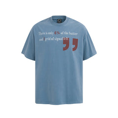 Camisas Vintage Hombre Vintage Slogan Print Short Sleeve T-Shirt