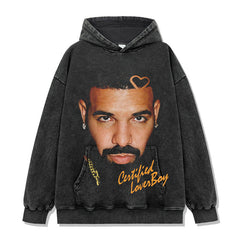 Drake Hoodie Old Long Sleeve Loose Hooded