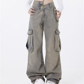 American Mens Jeans Retro Casual Pants Hip Hop Jeans