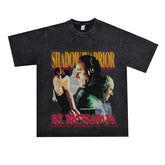 Film Star T Shirt Loose Heavy Retro Street Cotton T-shirt for Men and Women