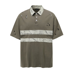 80s Casual Classics Shirts Lapel Loose Short Sleeve T-Shirt Summer Casual Top