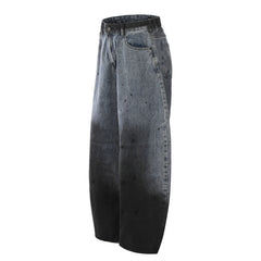 American Mens Jeans Vintage Loose Wide Leg Fall/Winter Jeans