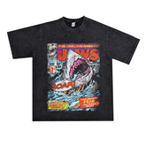 Film Star T Shirt Cotton Loose Short Sleeve American Retro Fashion Printed round Neck T-shirt