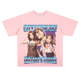 Film Star T Shirt Loose Heavy Retro Street T-shirt Men and Women