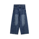 American Men Jeans Vintage Loose Casual Wide Leg Tooling Pants