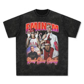 Detroit Eminem T Shirt Vintage Washed Old Blockbuster T-Shirt