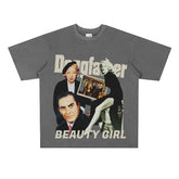 Film Star T Shirt Loose Heavy Retro Street Cotton American T-shirt Men and Women