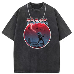 Men T Shirts Crew neck short sleeve T-shirt retro vintage loose casual