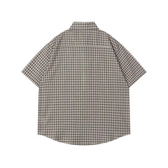 Ellie Seattle Shirt Vintage Loose Short Sleeve Lapel Casual POLO Shirt