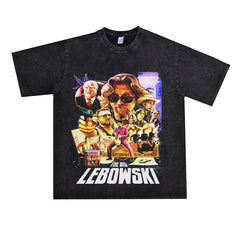 Film Star T Shirt Cotton Loose Nostalgic Short Sleeve American Retro Trendy T-shirt