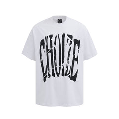 Camisas Vintage Hombre Graffiti Letter Print Short Sleeve T-Shirt