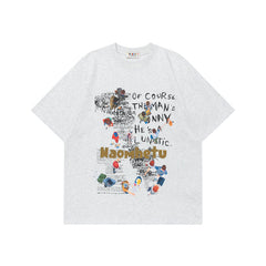 Ellie Seattle Shirt Vintage Cartoon Print Short Sleeve T-Shirt