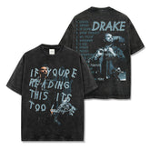 Drake T Shirts Printed Short Sleeve T-Shirt Hooded