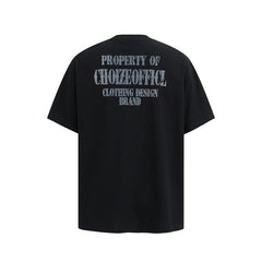 Camisas Vintage Hombre Letter Print Couple Short Sleeve T-Shirt