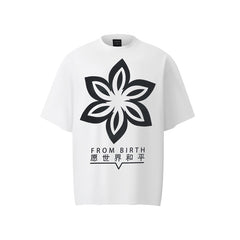 80s Casual Classics Shirts Cartoon Printed Short Sleeve Summer T-Shirt Vintage Loose Casual Crew Neck