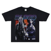 Film Star T Shirt Street Style Short Sleeve Loose Retro American Cotton Printed T-shirt