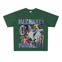 Film Star T Shirt Hamazaki Step Poster Commemorative Edition Loose Retro Street Cotton T-shirt Men and Women