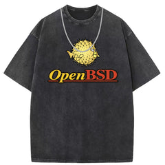 Men T Shirts Pure cotton round neck short-sleeved T-shirt washed and old