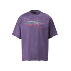 80s Casual Classics Shirts Alphabet Print Short Sleeve T-Shirt Summer Oversize Loose Top