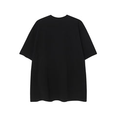 Camisas Vintage Hombre Vintage Washed Old Pussy Loose Short Sleeve T-Shirt